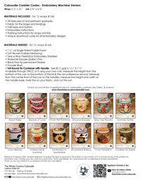 Caboodle Canister Cozy Kits - Canada - Embroidery Version