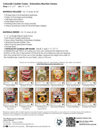 Caboodle Canister Cozy Kits - Embroidery Version