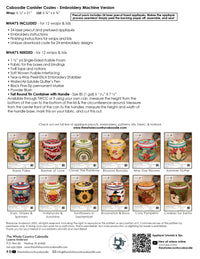 Caboodle Canister Cozies Laser Precut Pack - Embroidery Version