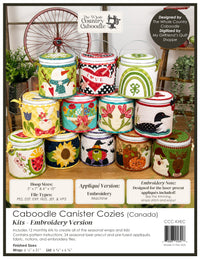 Caboodle Canister Cozy Kits - Canada - Embroidery Version