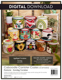 Caboodle Canister Cozies Pattern - Canada - Sewing Version