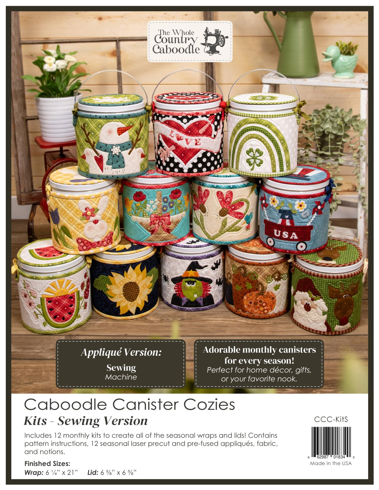 Caboodle Canister Cozy Kits - Sewing Version