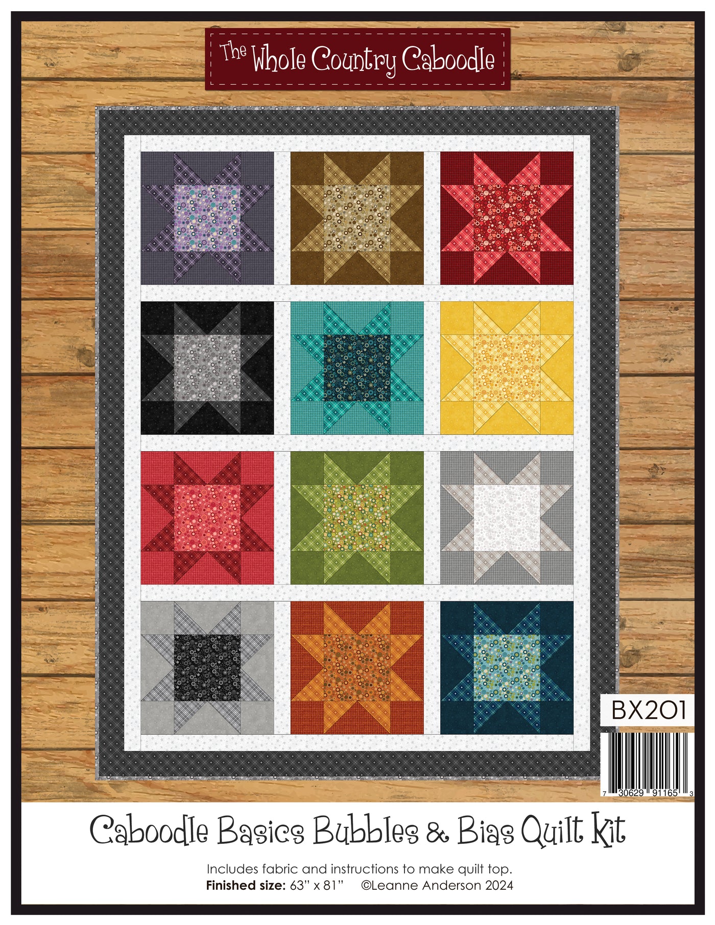Caboodle Basics Bubbles & Bias Quilt Kit