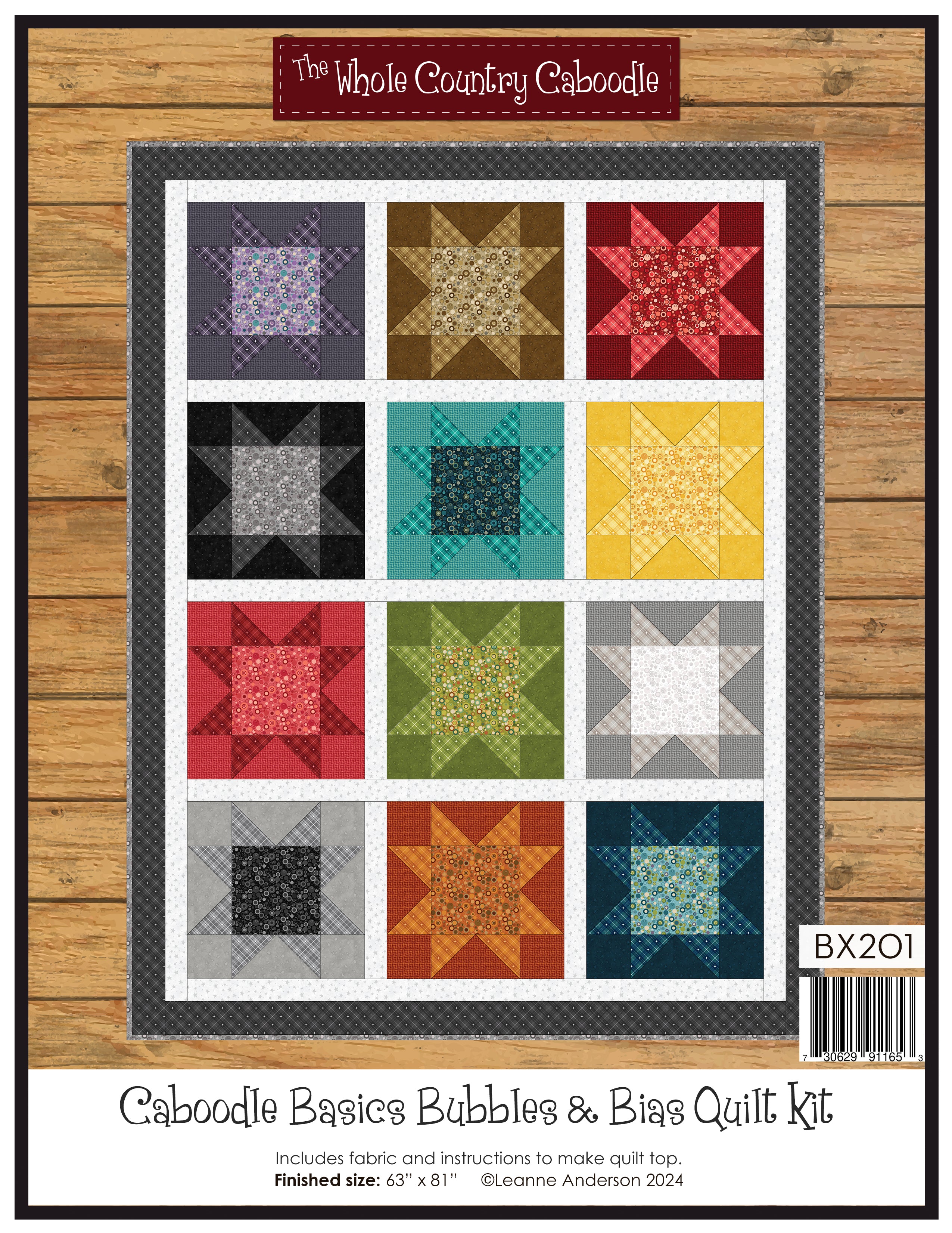 Caboodle Basics Bubbles & Bias Quilt Kit