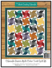 Caboodle Basics Multi Color Twist Quilt Kit