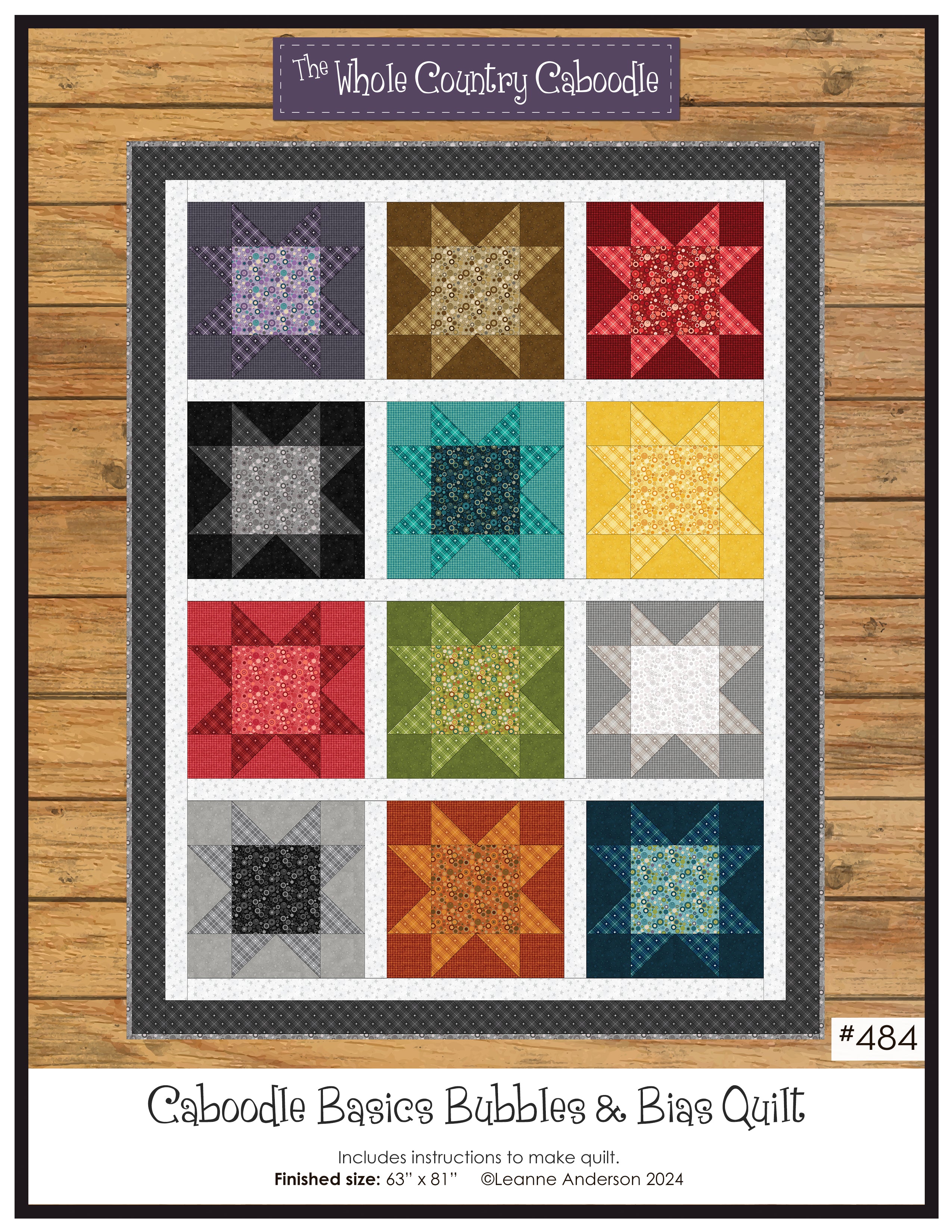 Caboodle Basics Bubbles & Bias Quilt Pattern