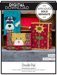 Doodle Pads Pattern (Appliques not included)