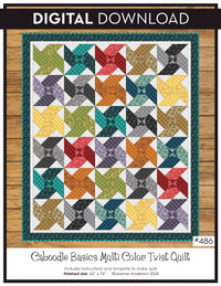 Caboodle Basics Multi Color Twist Quilt Pattern