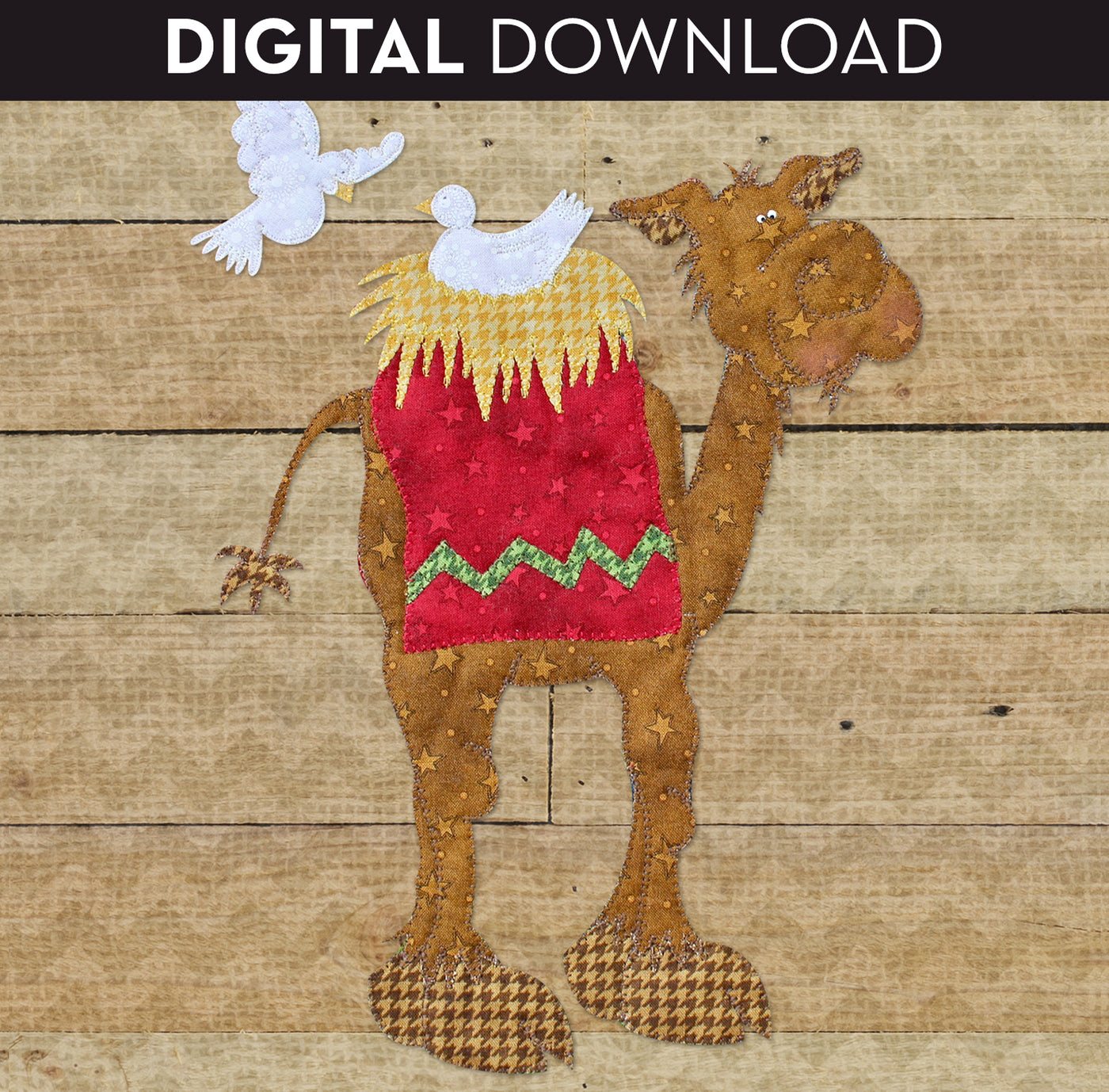 Camel & Doves Applique