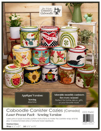 Caboodle Canister Cozies Laser Precut Pack - Canada - Sewing Version
