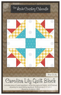 Carolina Lily Quilt Block Applique