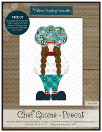Chef Gnome Applique