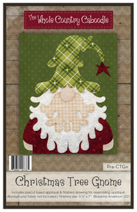 Christmas Tree Gnome Applique