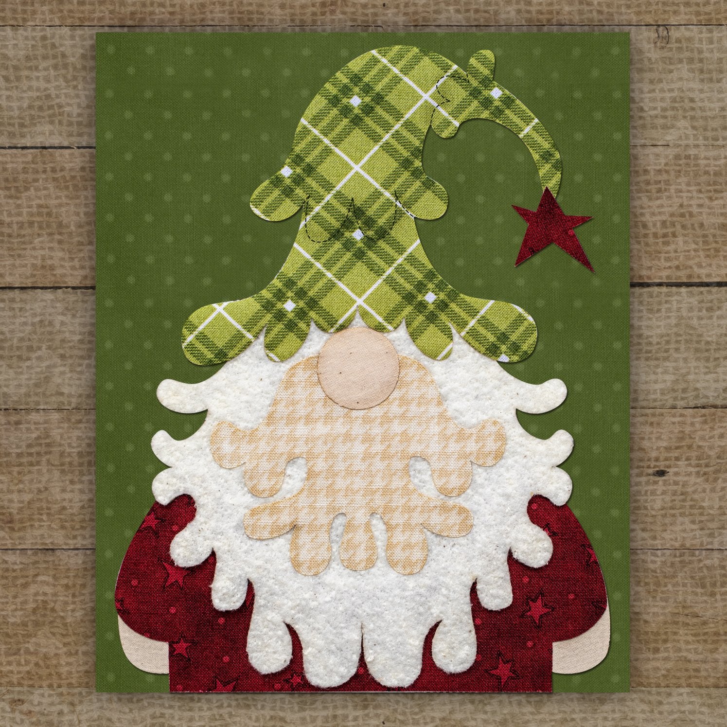 Christmas Tree Gnome Applique