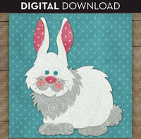 Cottontail Rabbit Applique