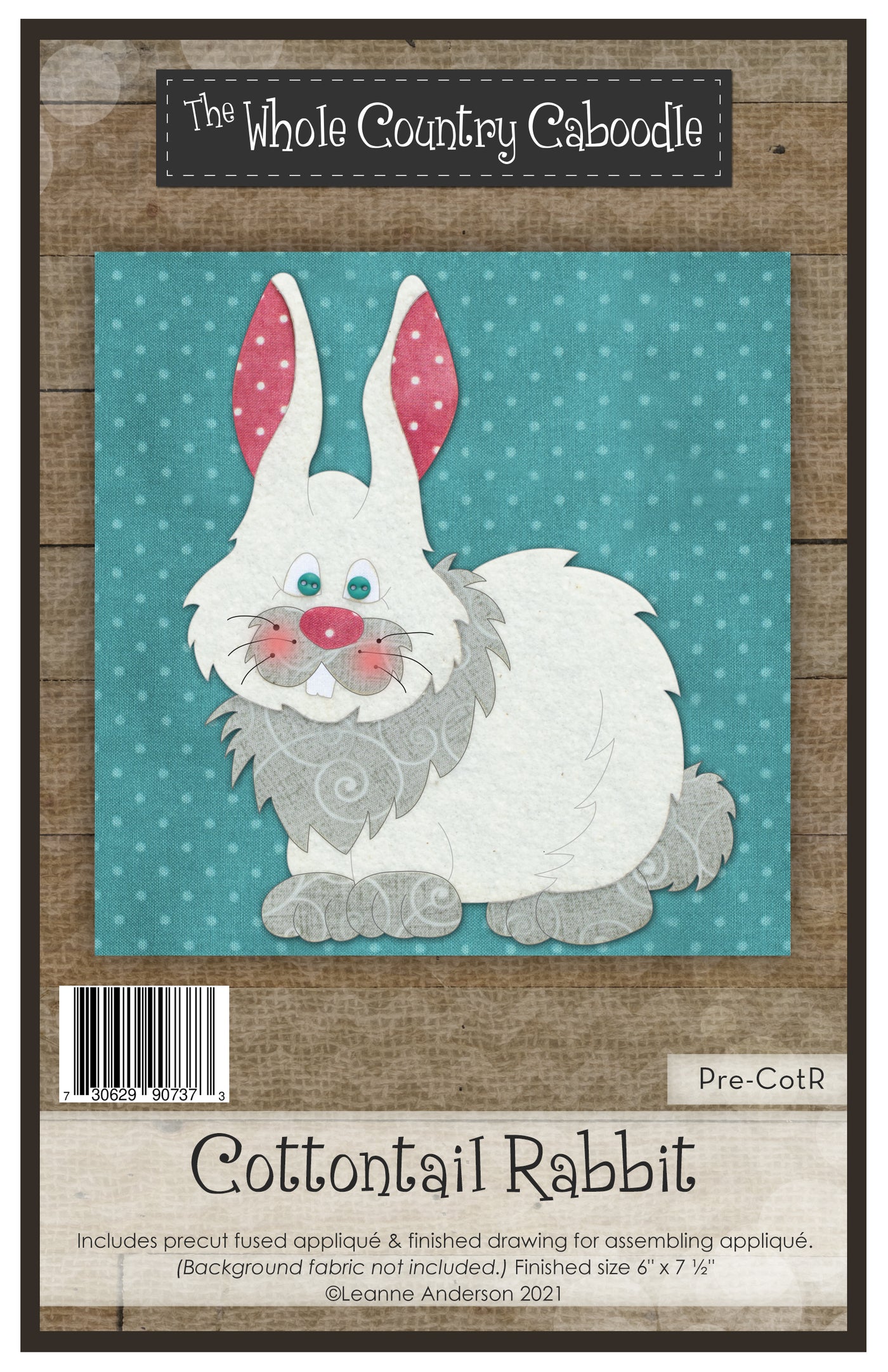 Cottontail Rabbit Applique