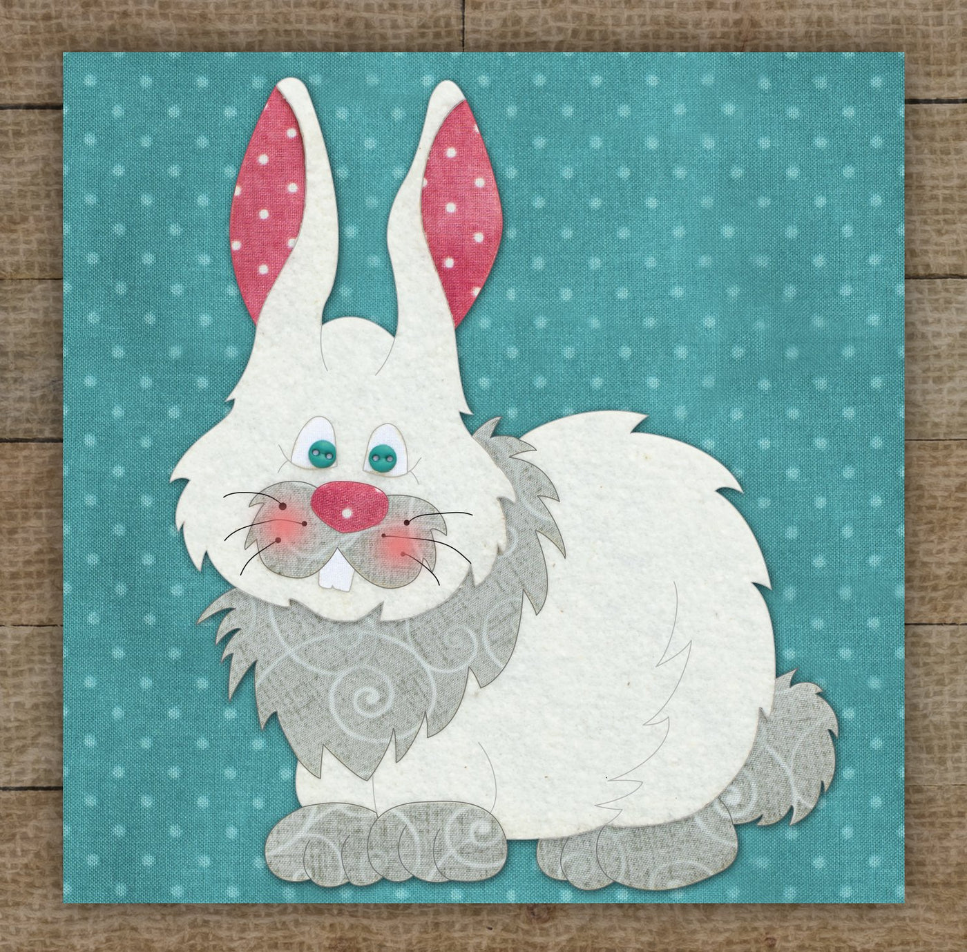 Cottontail Rabbit Applique