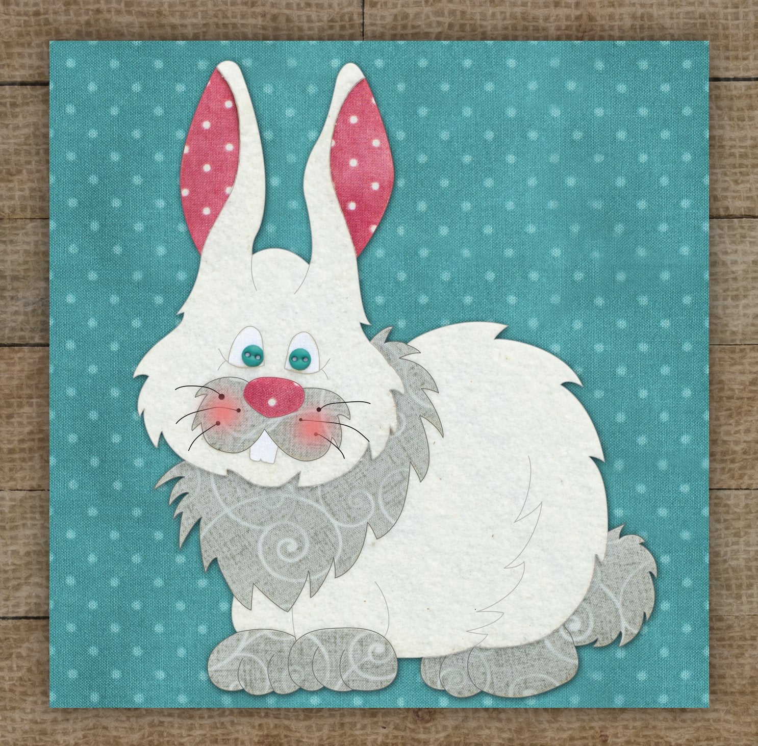 Cottontail Rabbit Applique