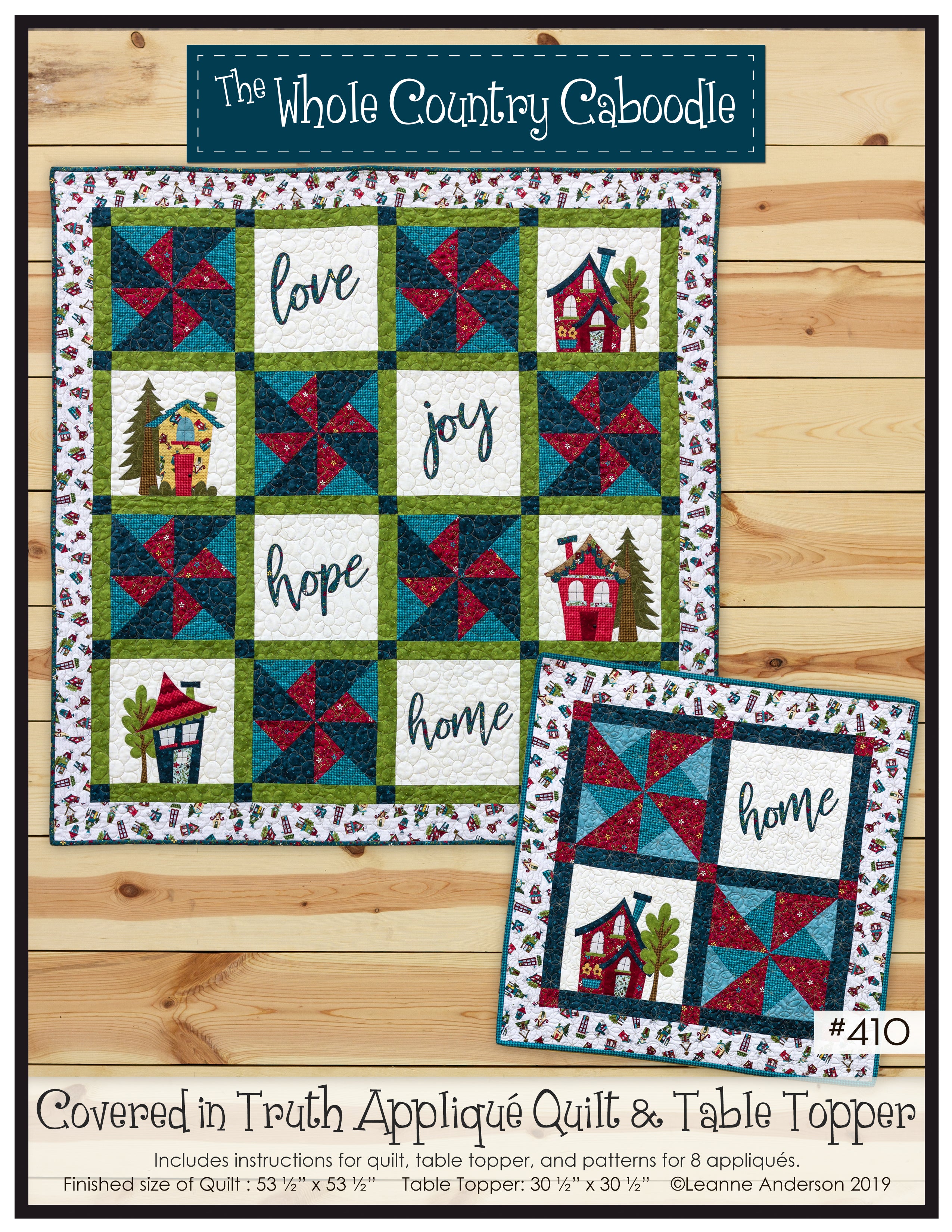 Covered in Truth Applique Quilt & Table Topper Pattern