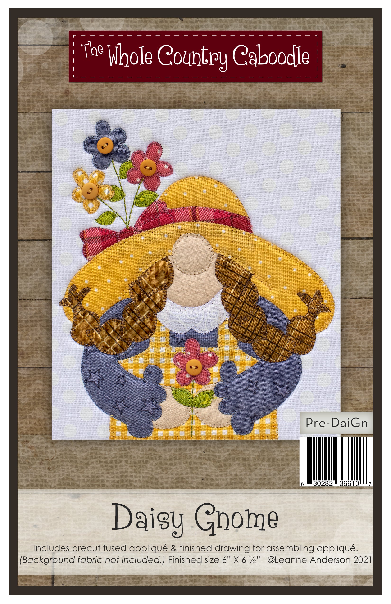 Daisy Gnome Applique