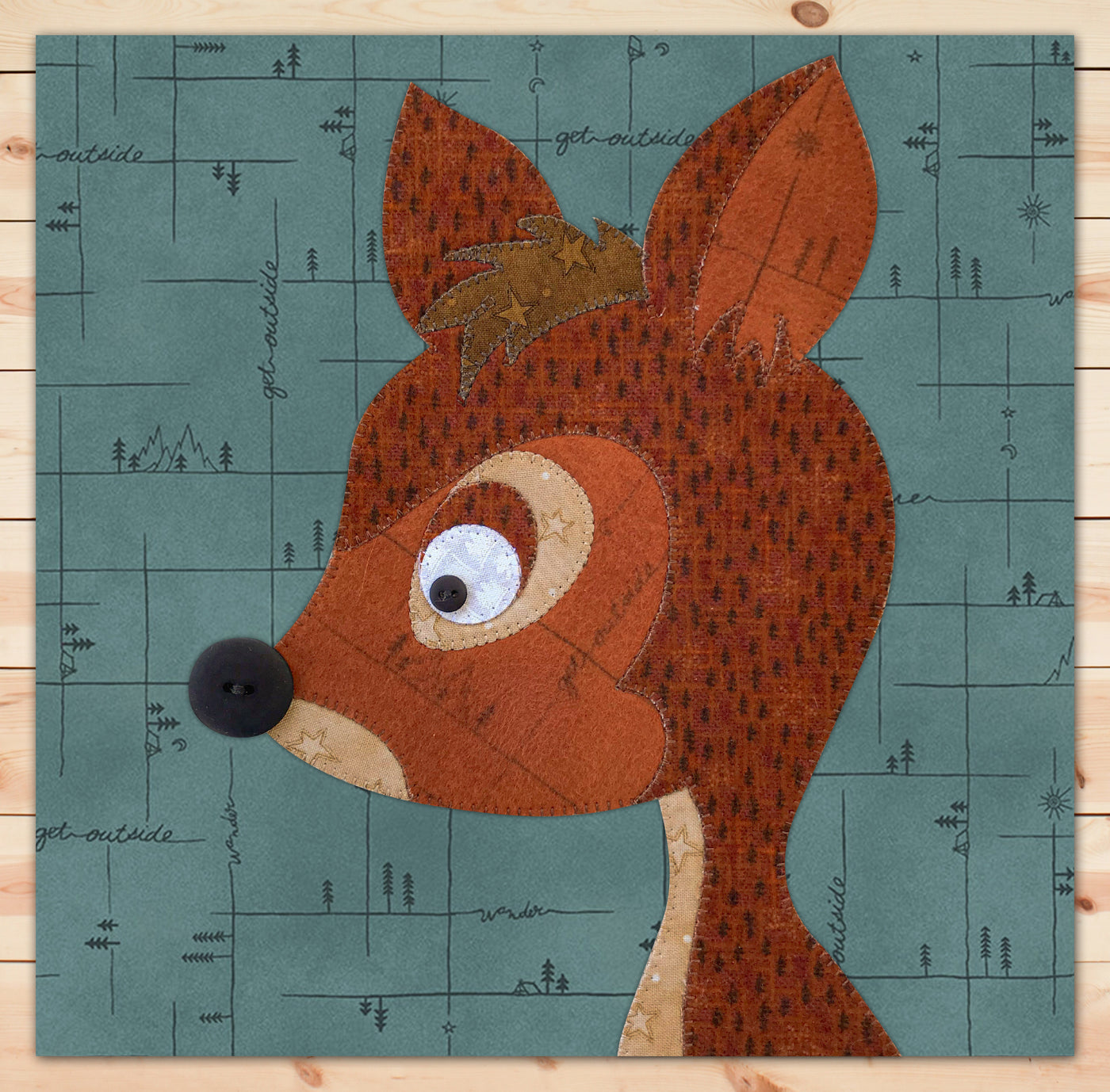 Deer Head Applique