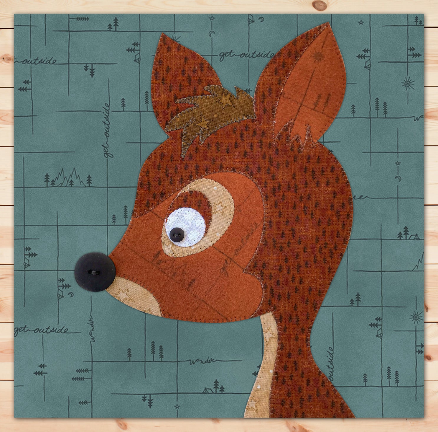 Deer Head Applique