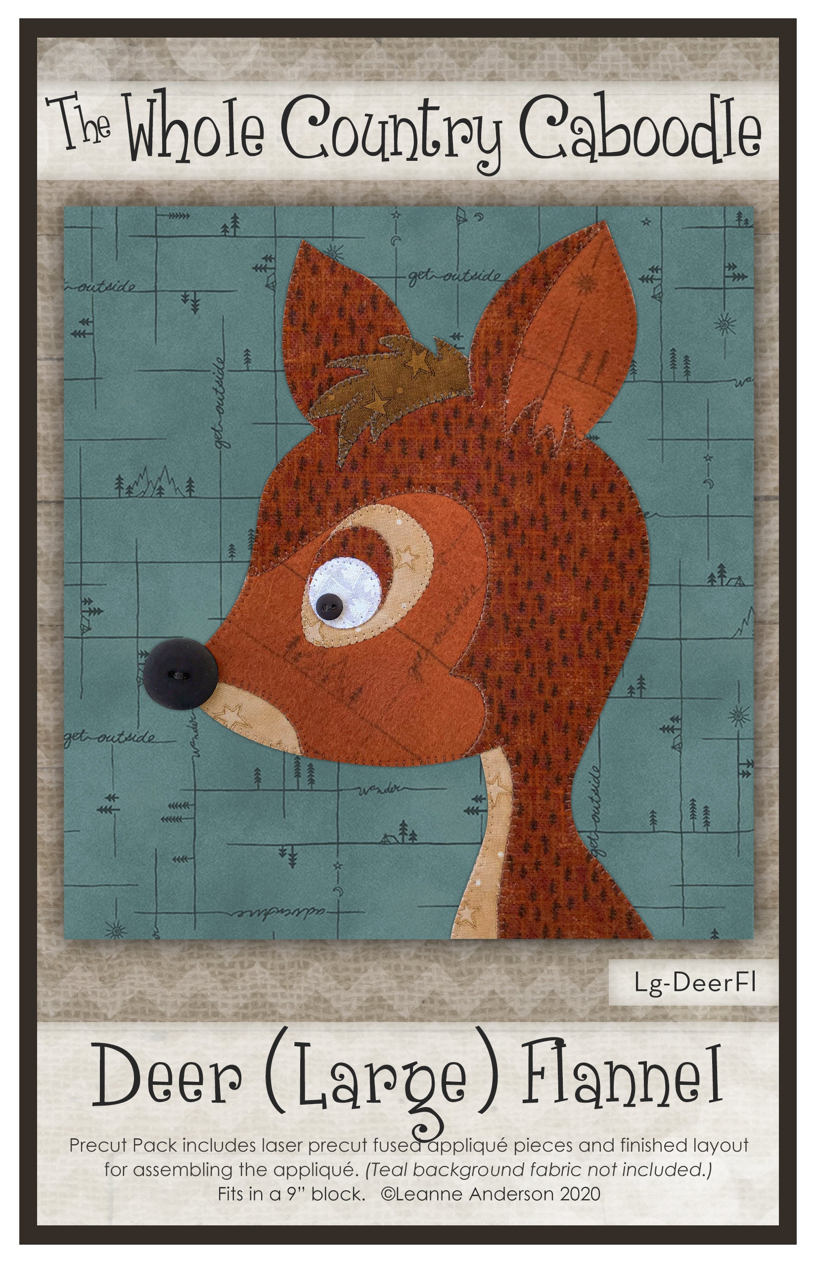 Deer Head Applique