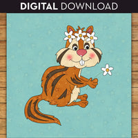 Chipmunk Applique