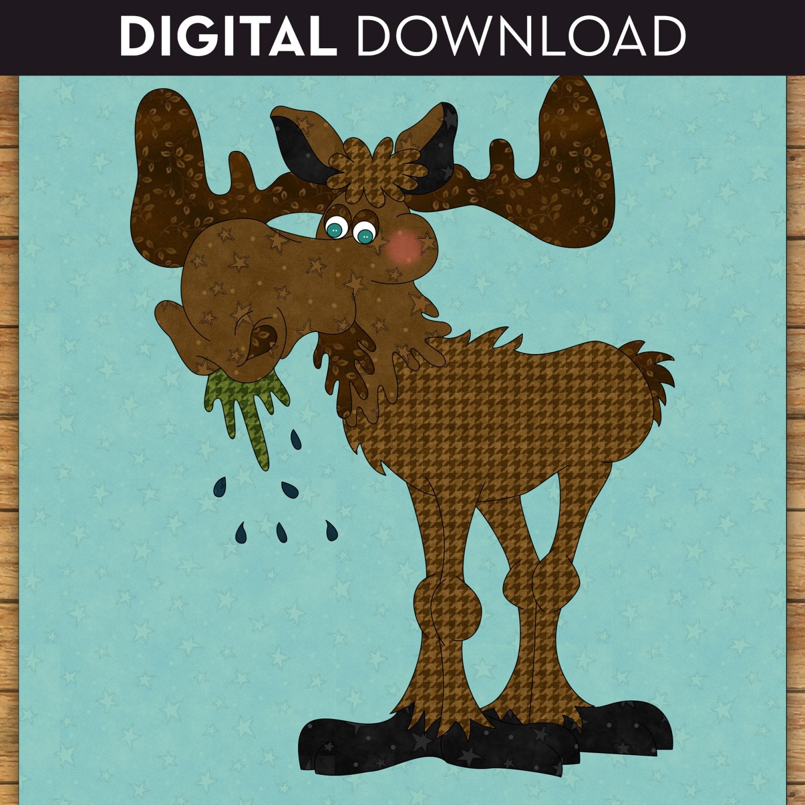 Moose Applique Applique