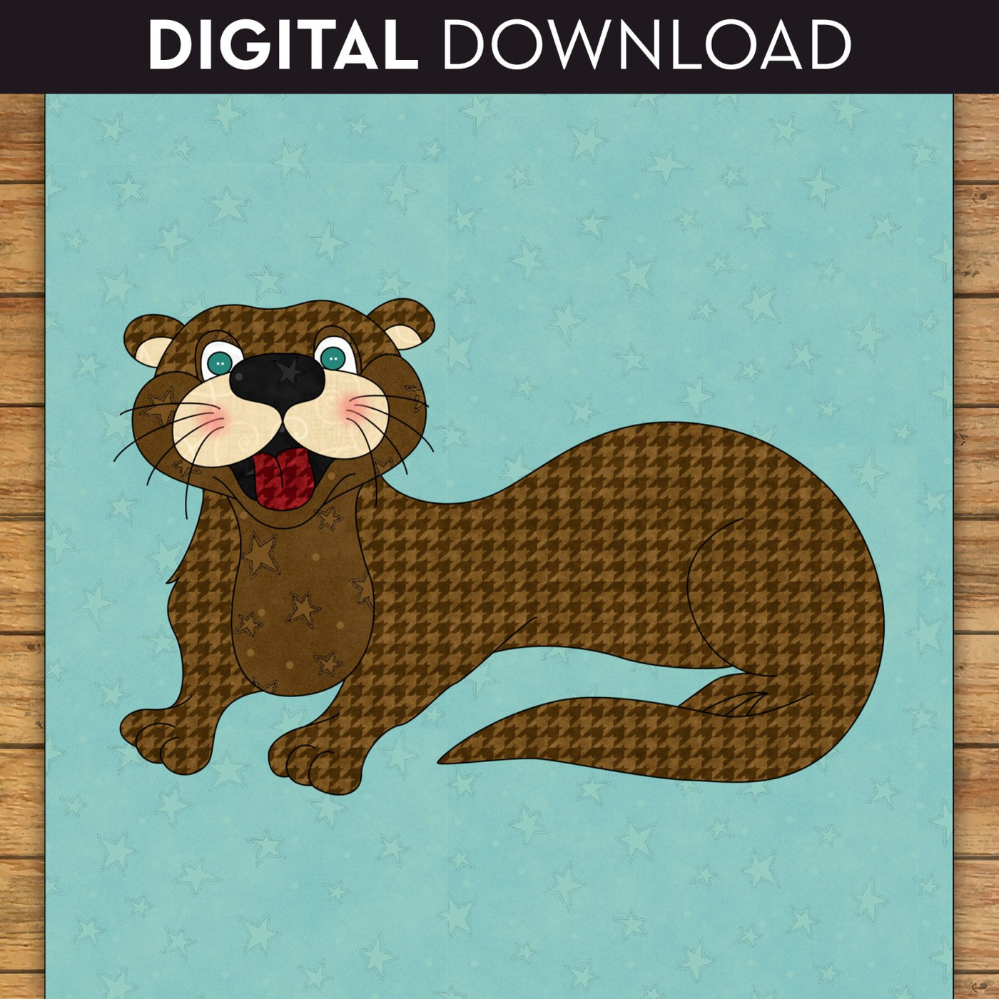 Otter Applique Applique