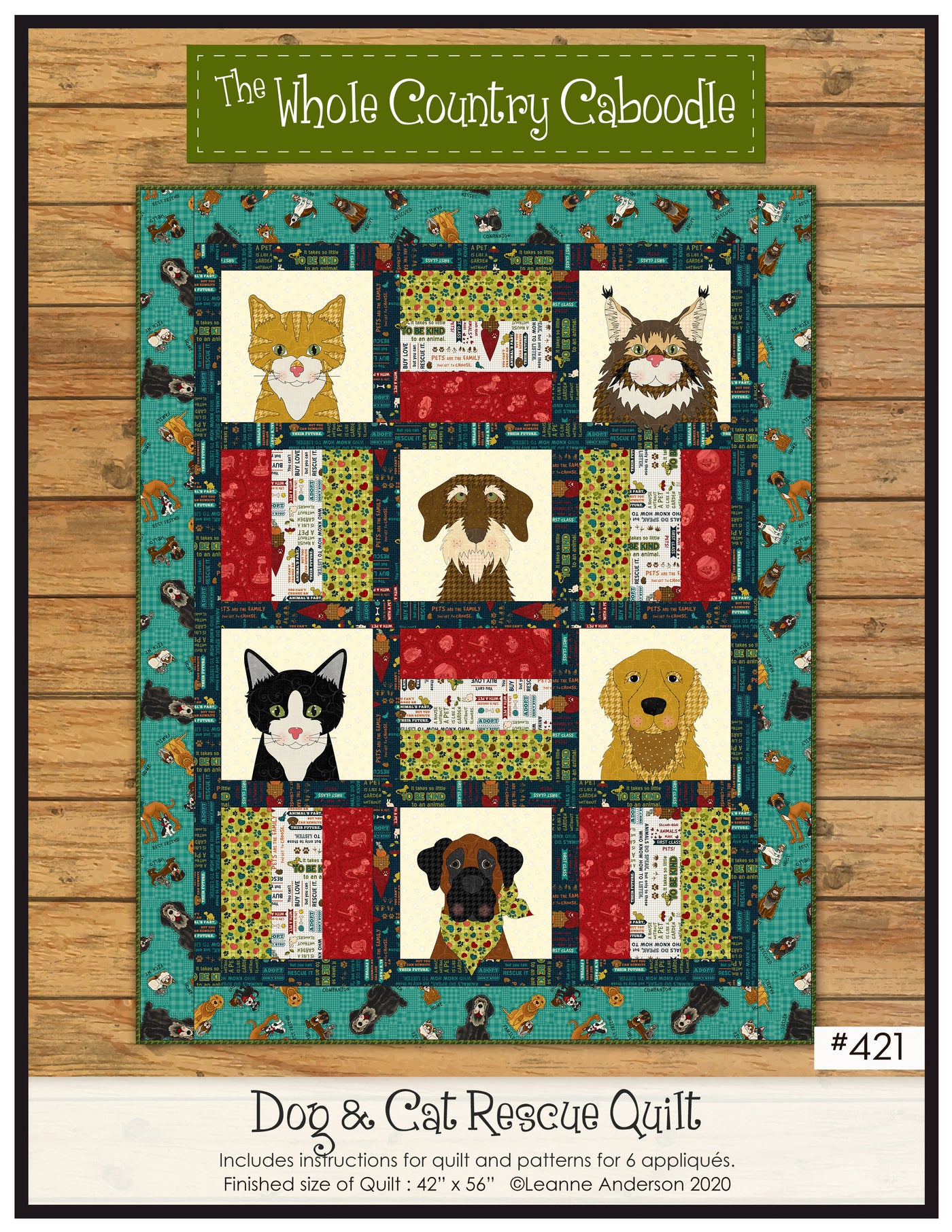 Dog & Cat Rescue Quilt Pattern