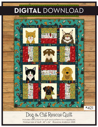 Dog & Cat Rescue Quilt Pattern