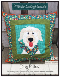 Dog Pillow Pattern (Applique not included)
