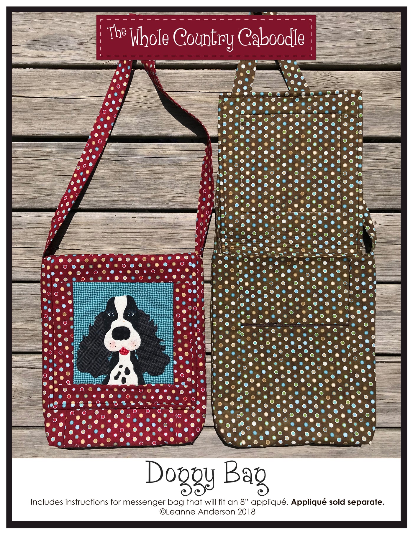 Doggy Bag Pattern (Appliques not included)