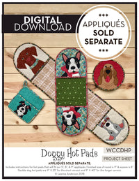 Doggy Hot Pads Pattern (Appliques not included)