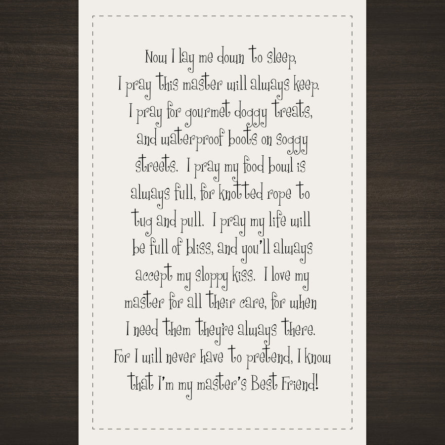 Dogs Prayer Panel & Pattern