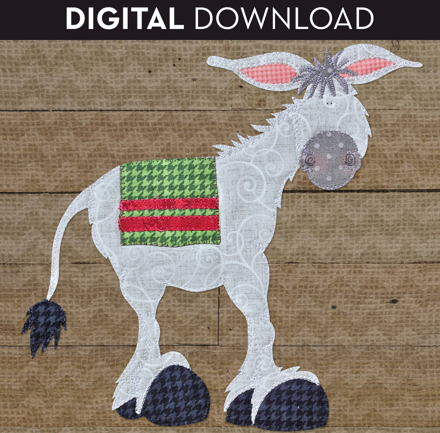 Donkey Applique