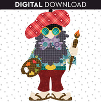 Artist Gnome Applique