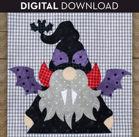 Dracula Gnome Applique