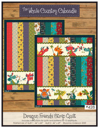Dragon Friends Strip Quilt Pattern