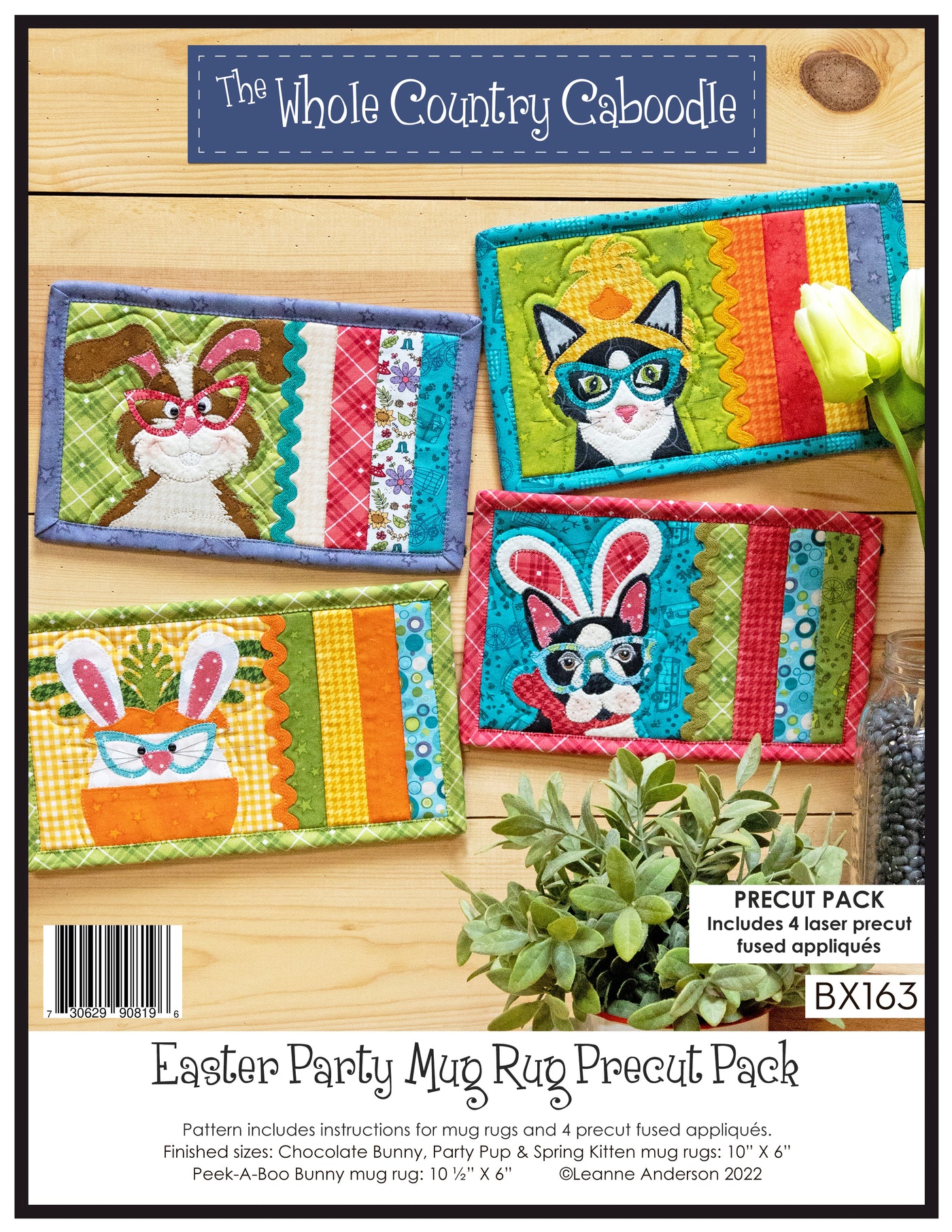 Easter Party Mug Rugs Pattern