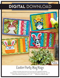 Easter Party Mug Rugs Pattern