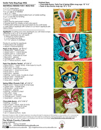 Easter Party Mug Rugs Pattern