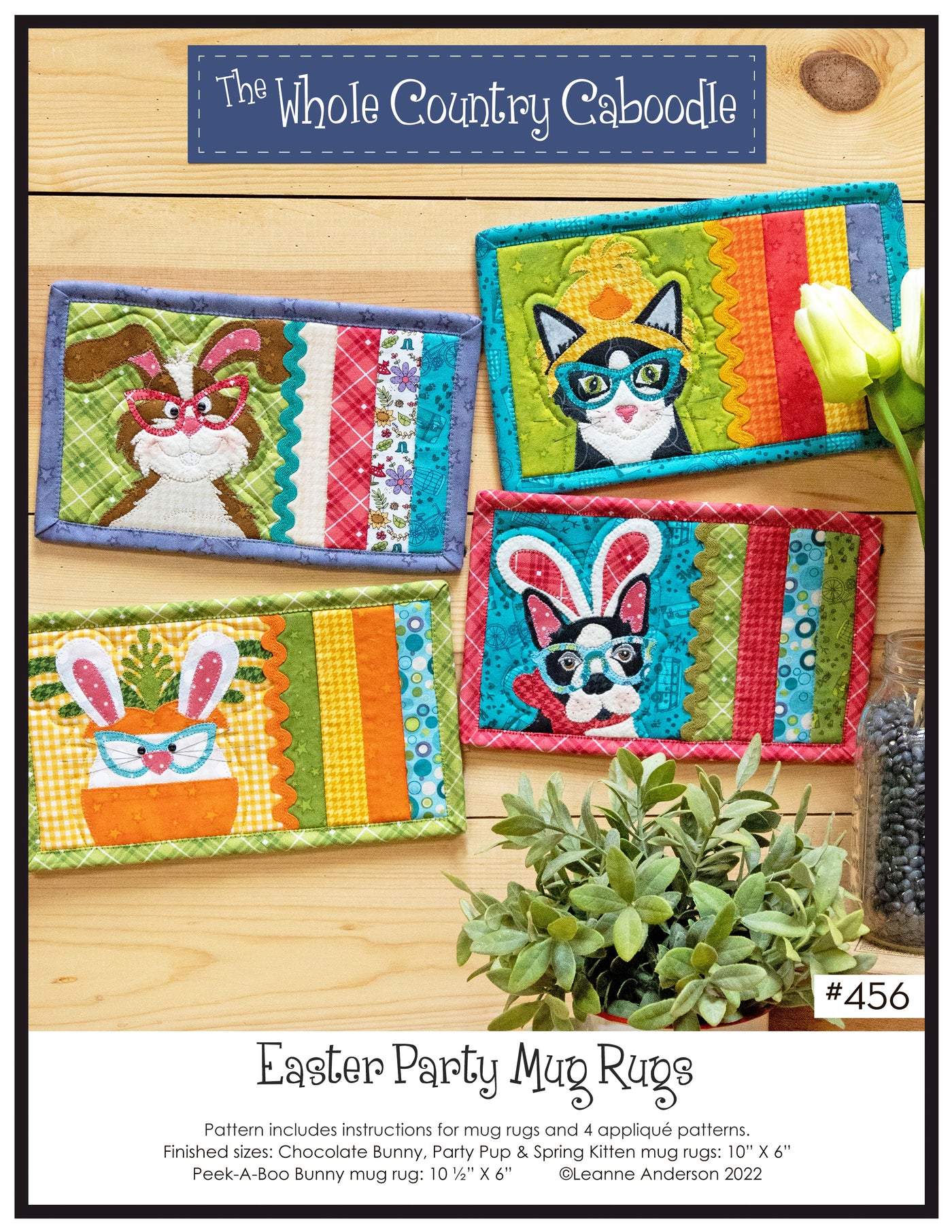 Easter Party Mug Rugs Pattern