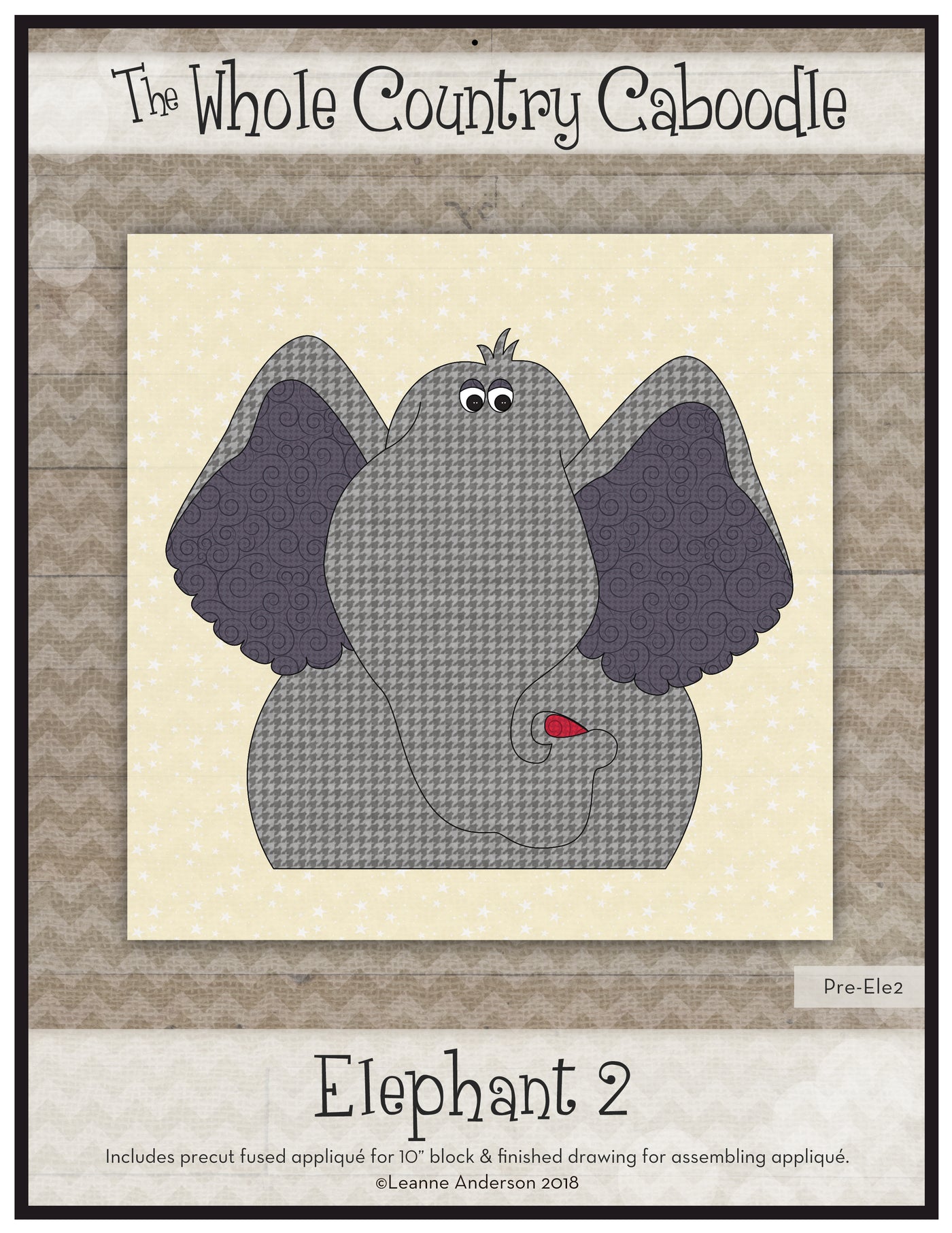 Elephant Head Applique