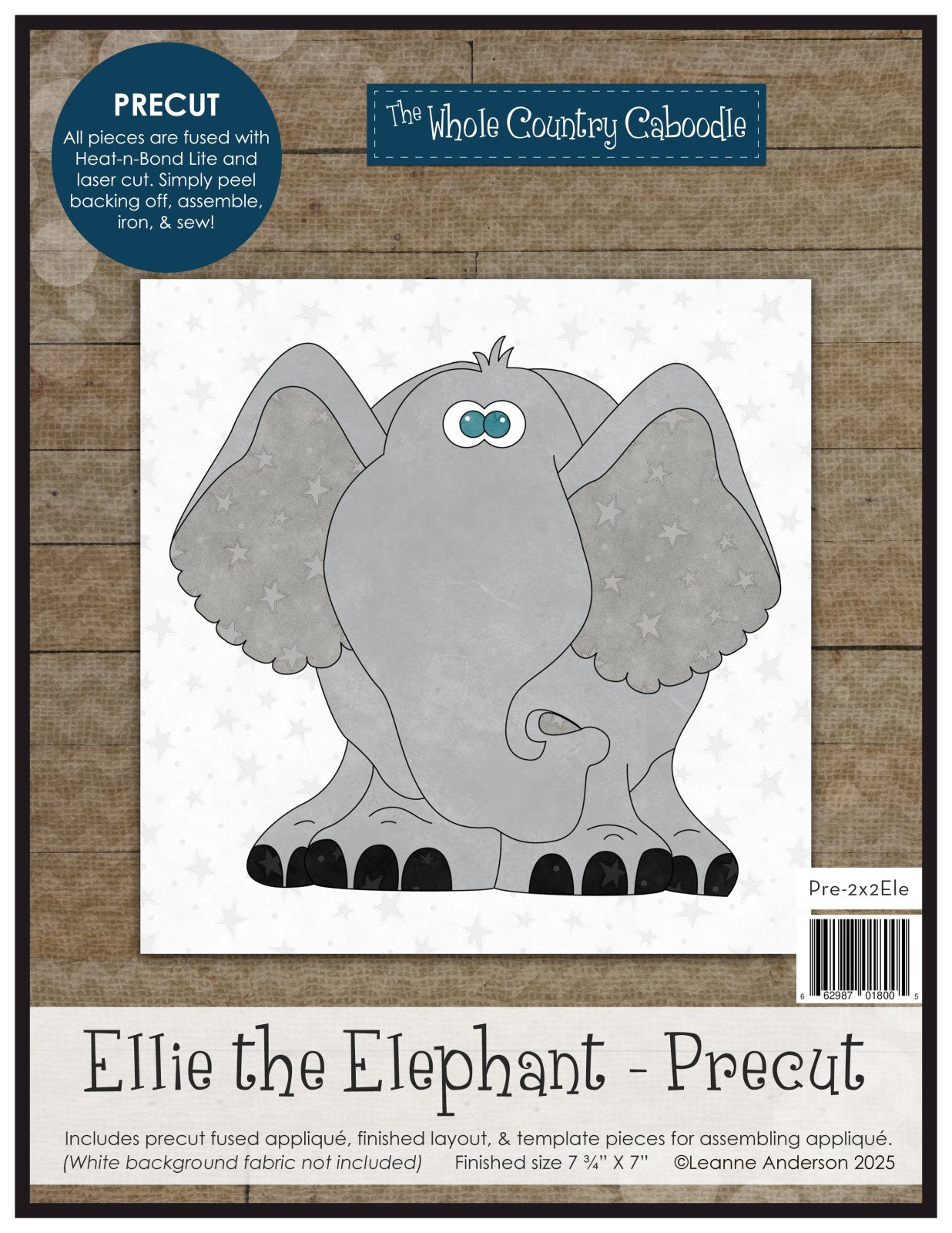 Ellie The Elephant Applique