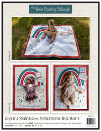 Elyse's Rainbow Milestone Blanket Pattern
