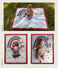 Elyse's Rainbow Milestone Blanket Pattern
