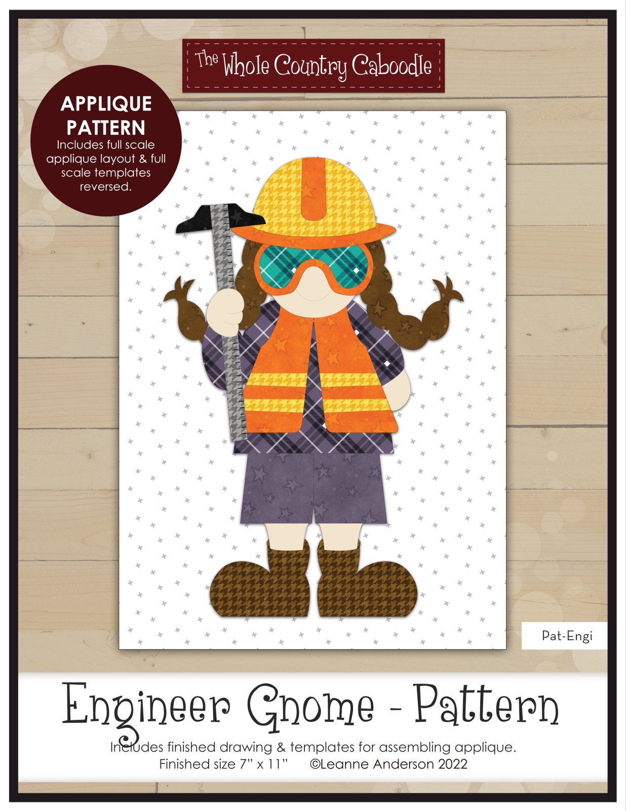 Engineer Gnome Applique