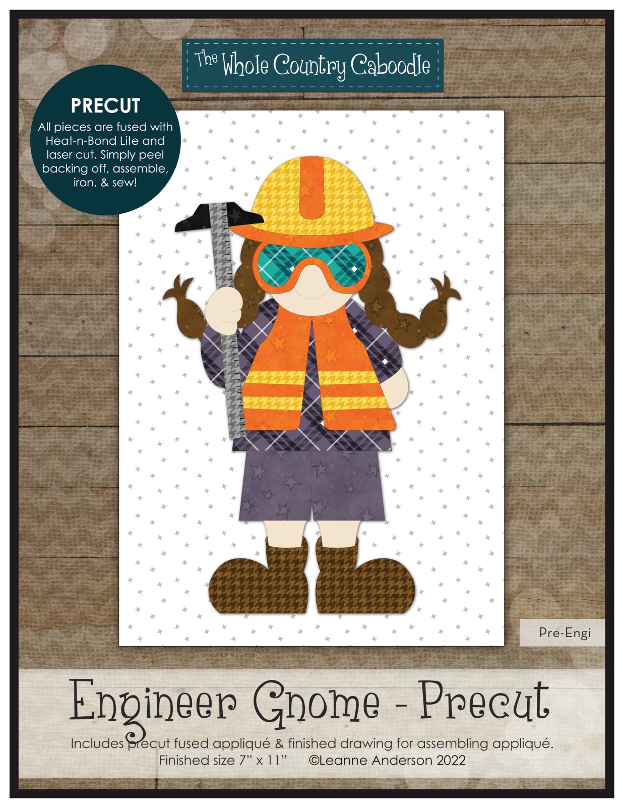 Engineer Gnome Applique